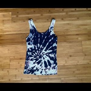 Bleach Tie- Dye Tank Top